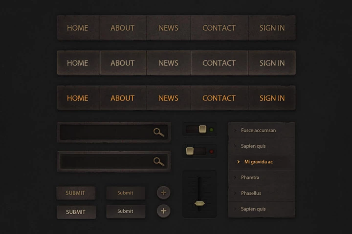 Grunge User Interface