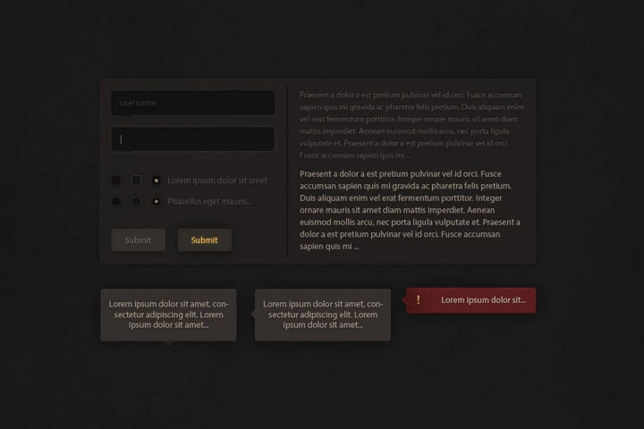 Grunge User Interface