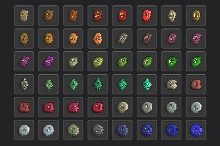Magic Rune RPG Icons