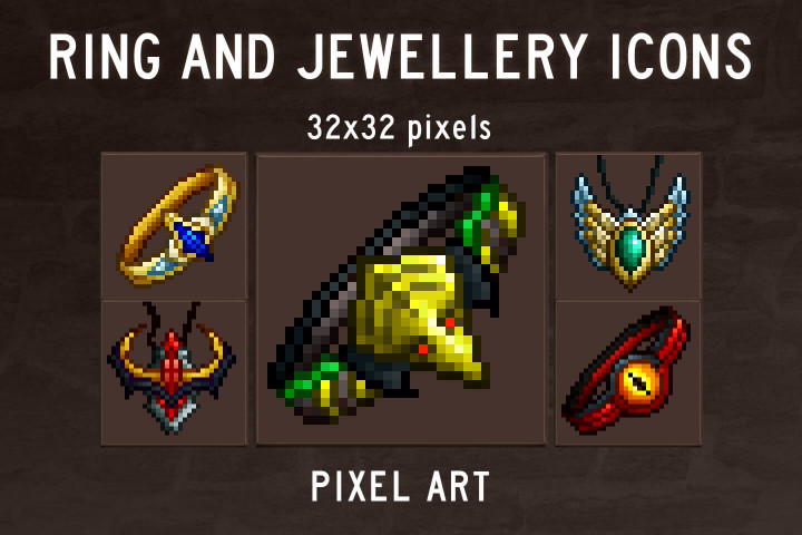 Mining Icons Pixel Art Pack - CraftPix.net