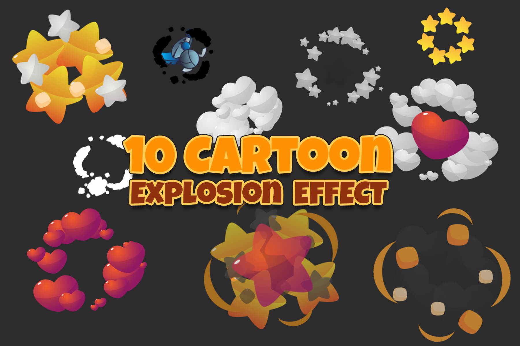 animated cartoon explosion