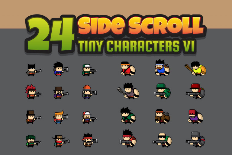 24 Tiny Character Game Sprites Download - CraftPix.net