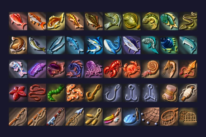 Fishing RPG Icons