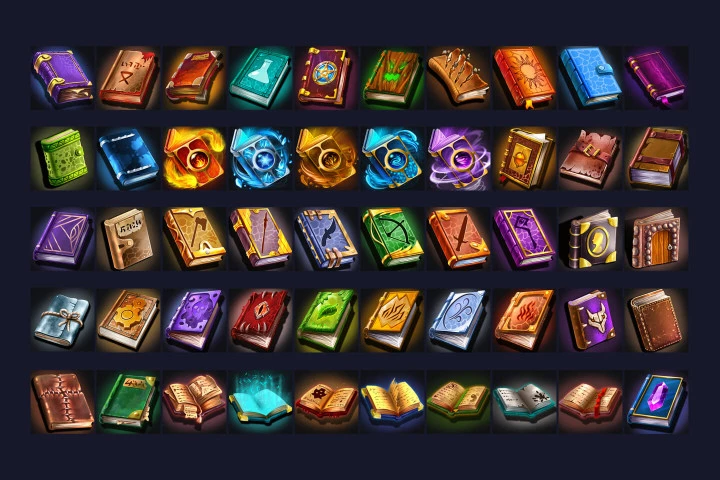 Free 50 RPG Book Icons
