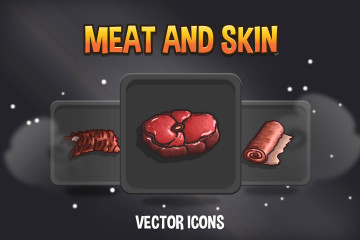 Free Meat and Skin Icons