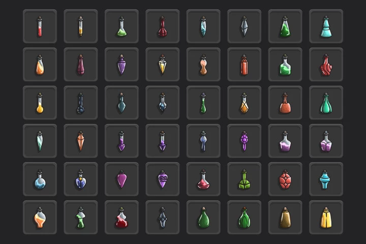 Magic Potion RPG Icon Pack