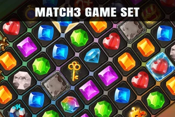 Match 3 Game Asset Set