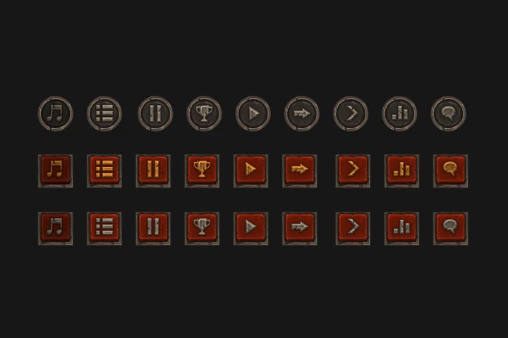 Mobile Fantasy Game Interface