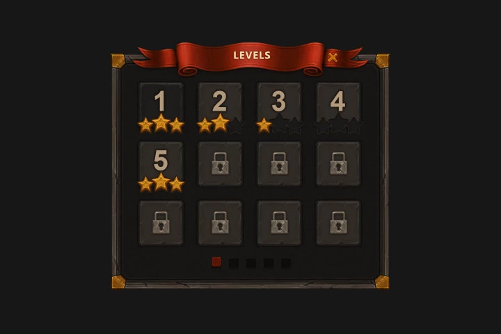 Mobile Fantasy Game Interface