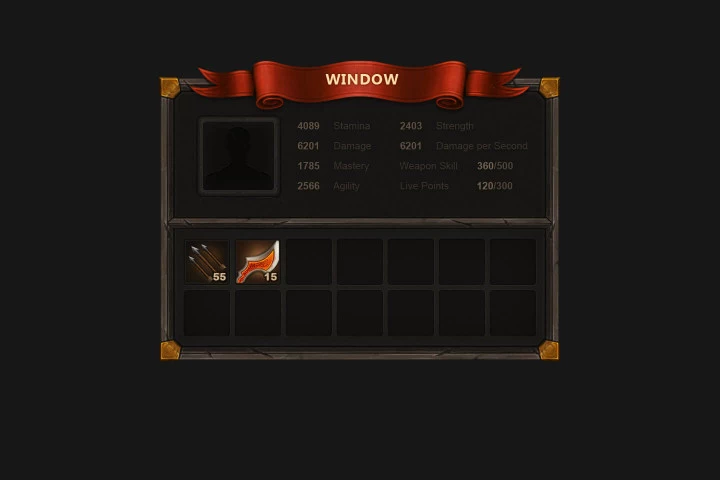 Mobile Fantasy Game Interface