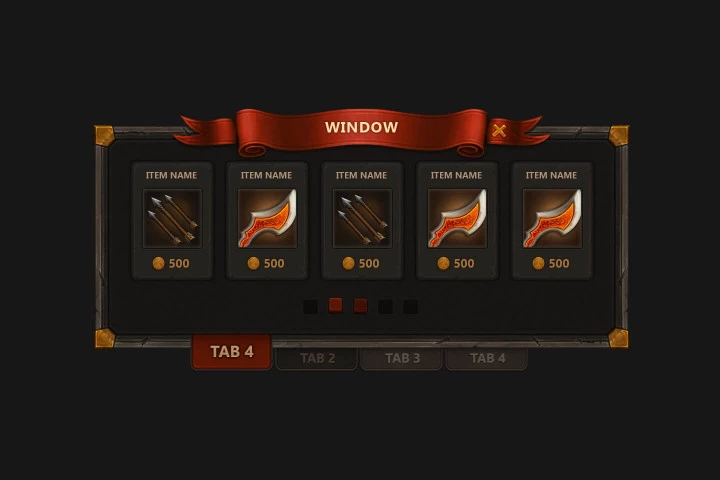 Mobile Fantasy Game Interface