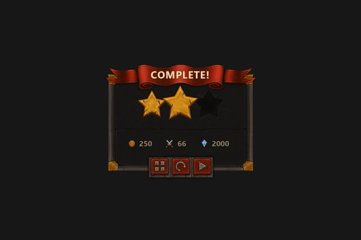 Mobile Fantasy Game Interface
