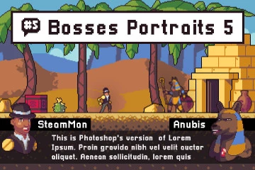 Monster Portraits Pixel Art