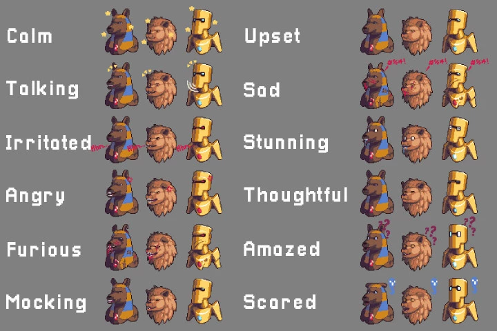 Monster Portraits Pixel Art