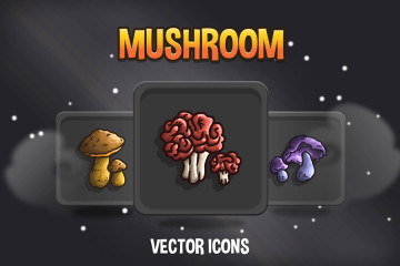 Mushroom RPG Icon Collection