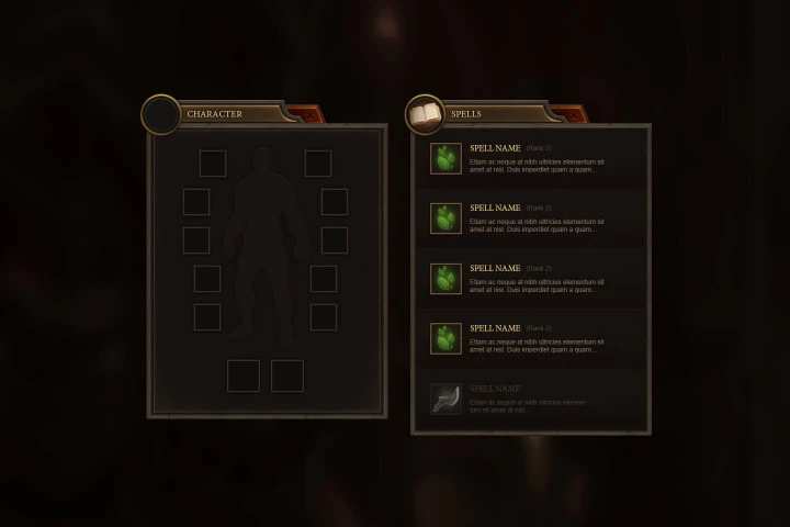 RPG & MMO User Interface