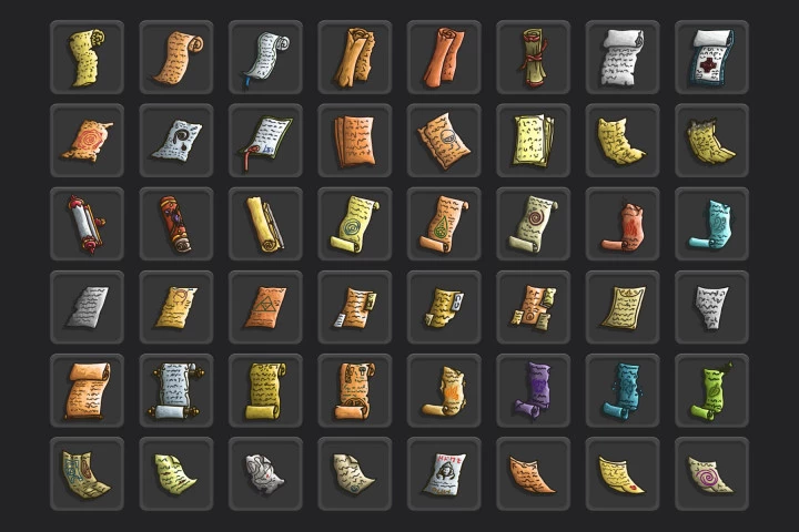 Scroll RPG Icons