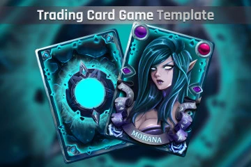 TCG Card PSD Template