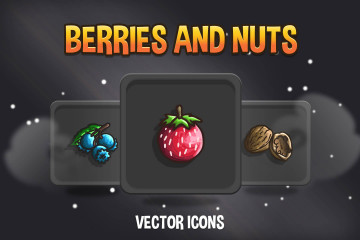 Berries And Nuts Game Icon Pack