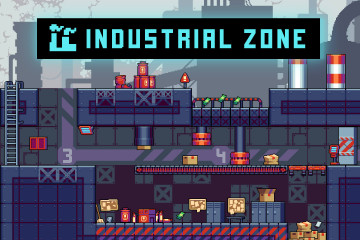Free Industrial Zone Tileset Pixel Art