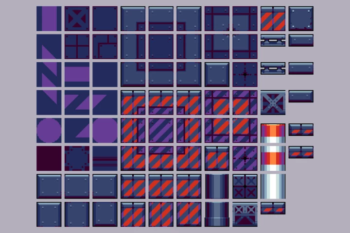 Free Industrial Zone Tileset Pixel Art