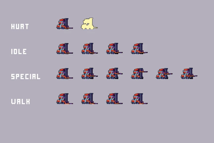 Industrial Zone Boss Pixel Art Assets