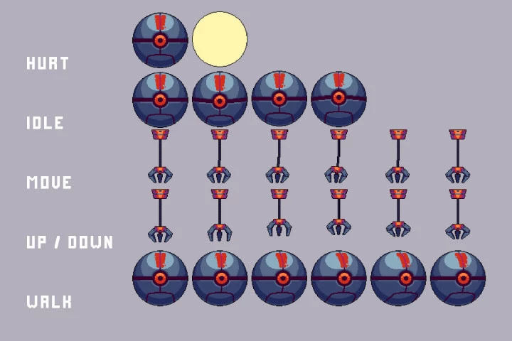 Industrial Zone Boss Pixel Art Assets