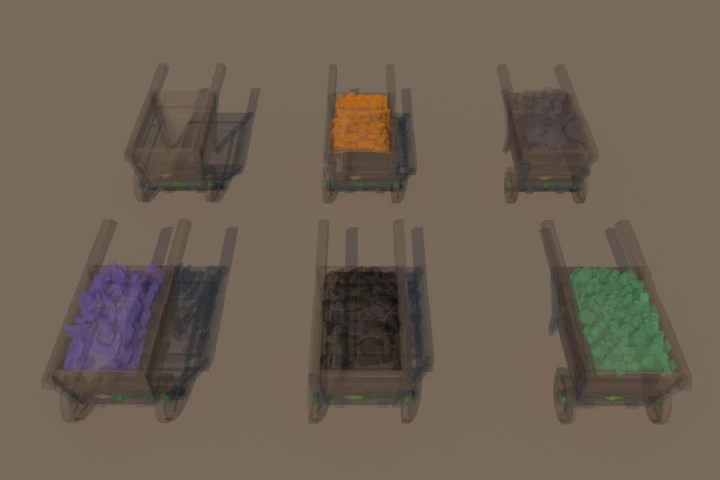 Mine 3D Low Poly Models
