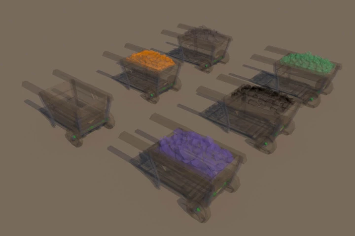 Mine 3D Low Poly Models