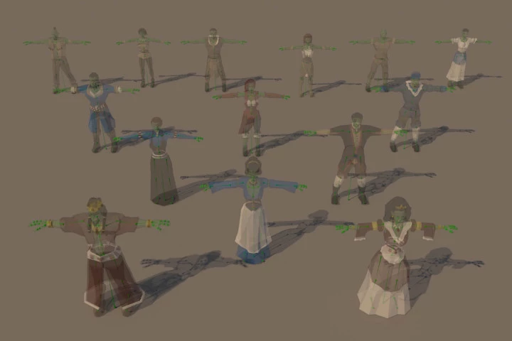 Orc 3D Low Poly Models Pack