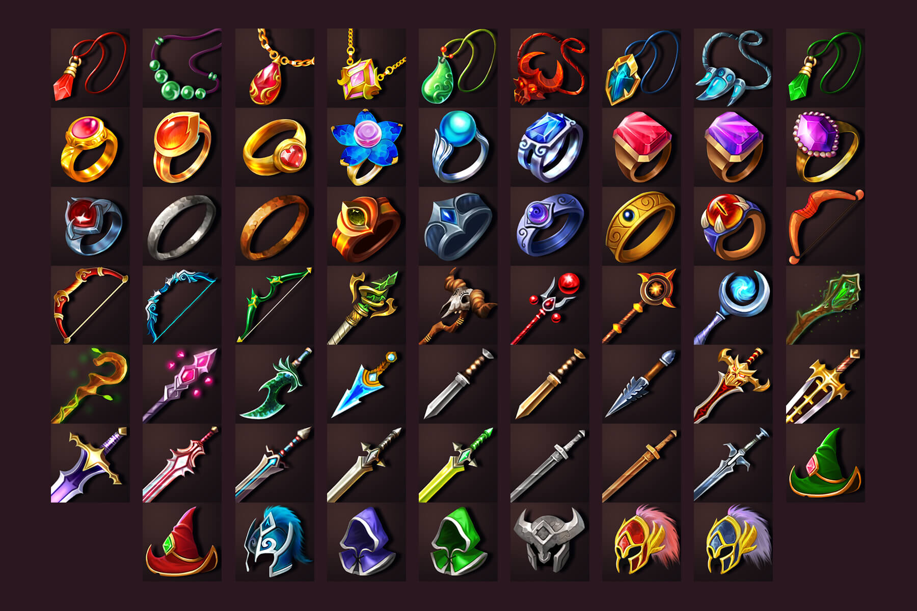 RPG Equipment Icon Pack Download CraftPix Net