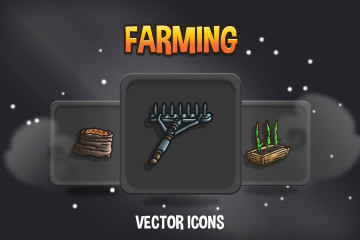 RPG Farming Game Icons