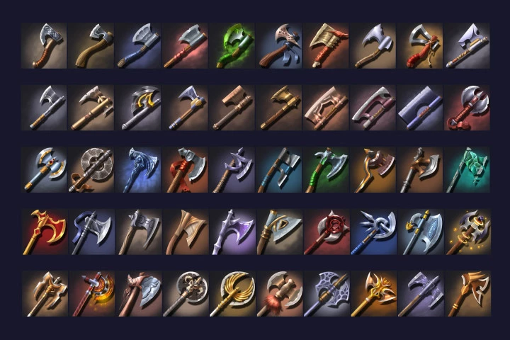 50 RPG Axe Icons