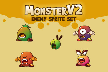 Monster V2 Character Sprites