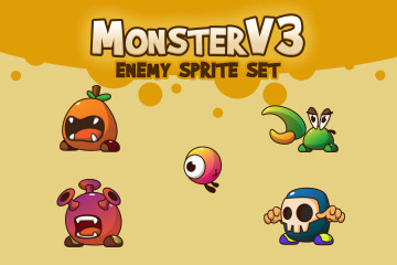 Monster V3 Character Sprites