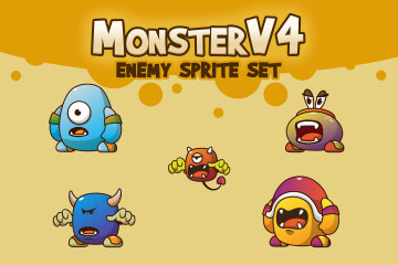 Monster V4 Character Sprites