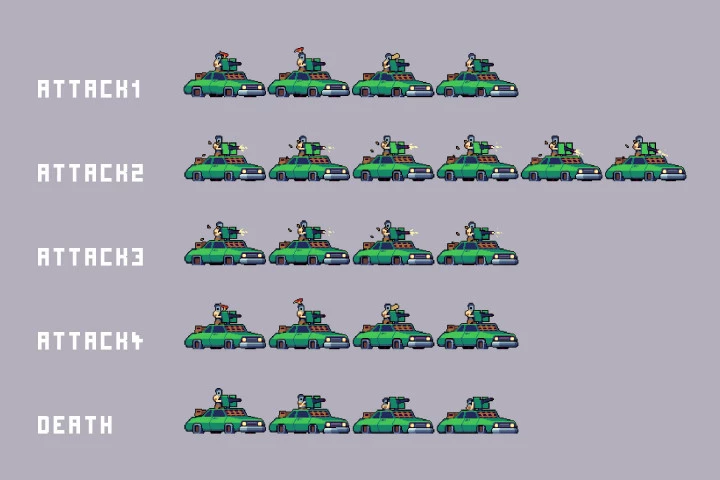 Residential Area Bosses Pixel Art