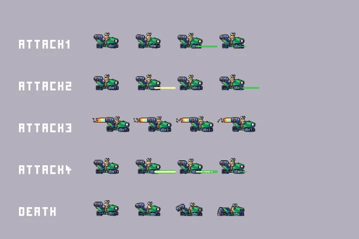 Residential Area Bosses Pixel Art