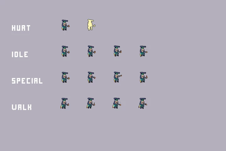 Residential Area Bosses Pixel Art