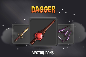 48 Dagger RPG Icons