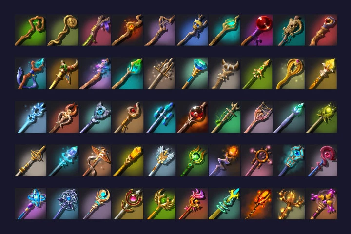 50 RPG Staff Icons