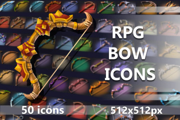 Bow and Crossbow RPG Icons