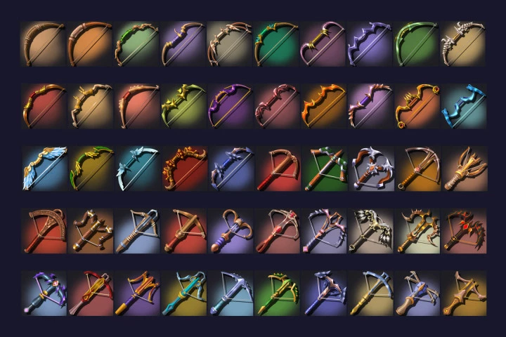 Bow and Crossbow RPG Icons