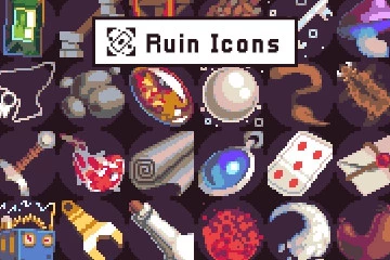 Free 40 loot Icons Pixel Art