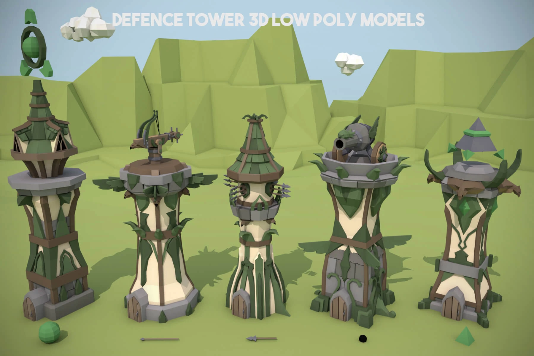 Tower Defence Pack | 3D model