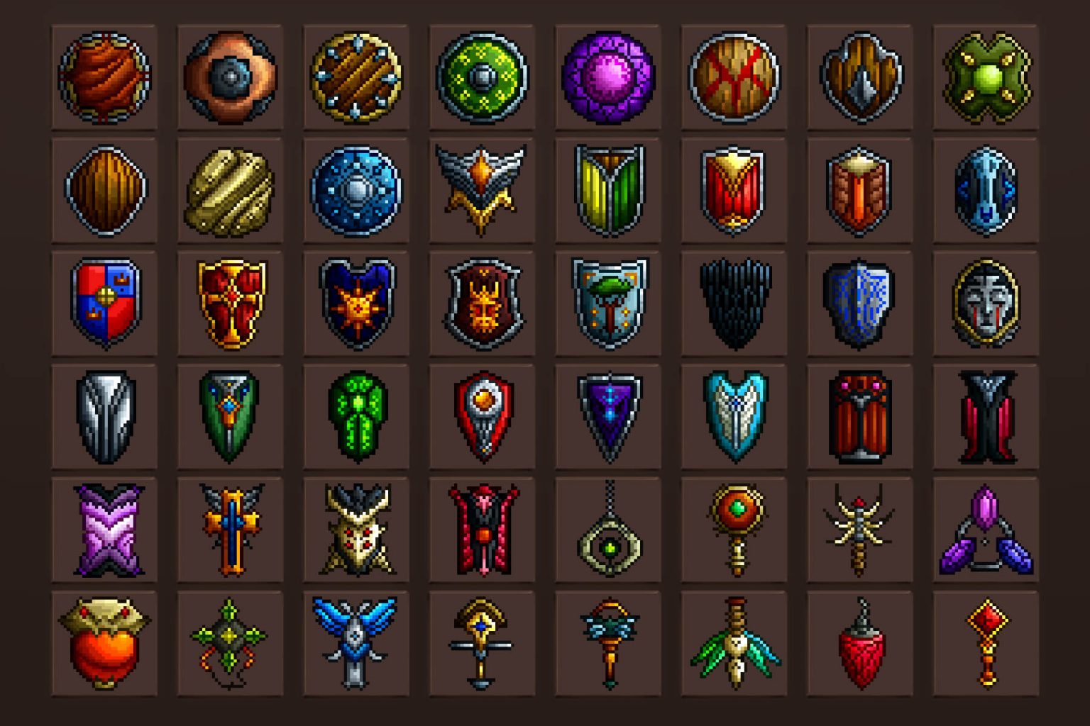 Free Shield and Amulet RPG Icons Download - CraftPix.net