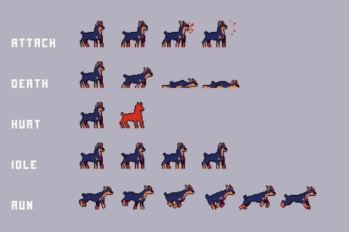 Free Street Animal Pixel Art Asset Pack