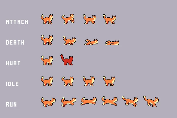 Free Street Animal Pixel Art Asset Pack