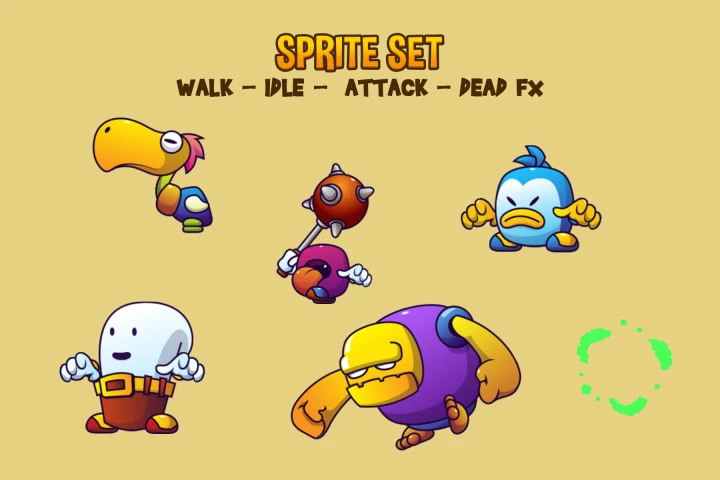 Monster V7 Sprite Pack