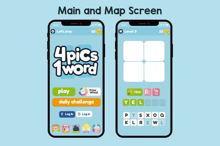 4 Pics 1 Word Game Asset Pack